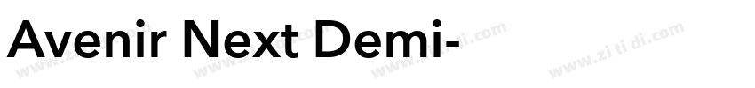 Avenir Next Demi字体转换